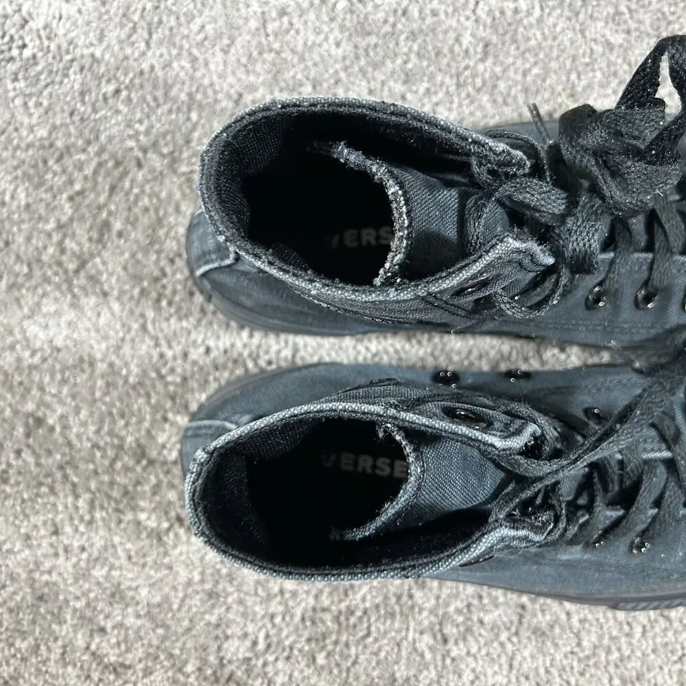 Converse Chuck Taylor All Star Hi 3S121 Kids Size 2 Black Athletic Shoes Used